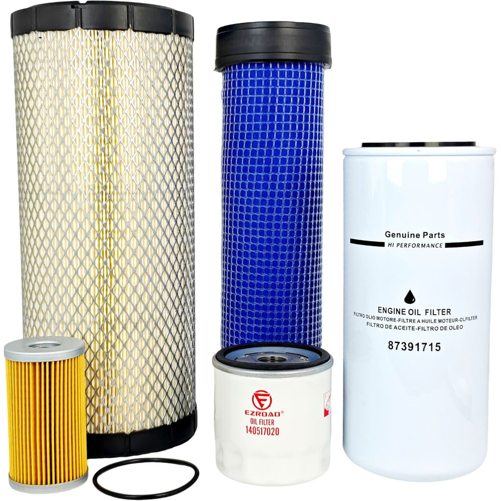 Maintenance Filter Kit Fit New Holland TT50A Primary Secondary Air Fuel HYD Oil
