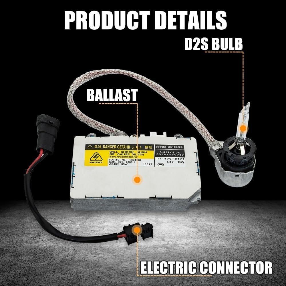 HID Xenon Headlight Ballast w/ Igniter Bulb For Lexus RX300 RX330 RX350 RX400h