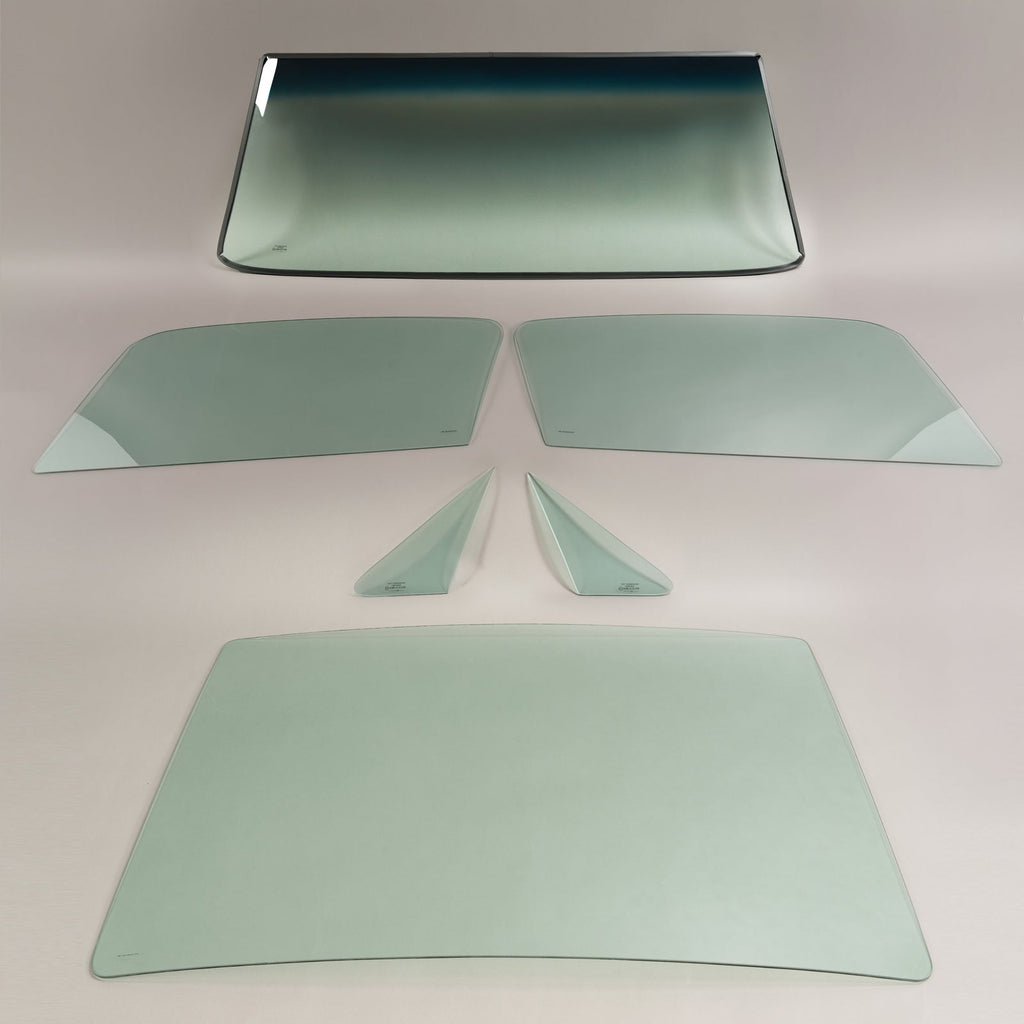 For Ford Mustang Fastback 1967 68 Glass Windshield Vent Door Back Green Windows