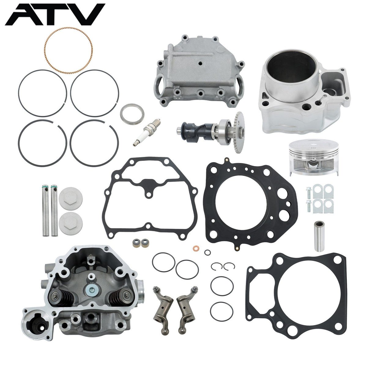 For Honda Rancher TRX420 ATV Cylinder Head & Cover Cylinder Rebuild Kit Camshaft