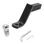 Trailer Hitch Ball Mount with 2" Ball & Pin Fits 2" Receiver 7500 lbs 6"Drop