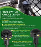 Right Auxiliary Four Switch Handle 6680418 For Bobcat 751 753 763 S185 S205