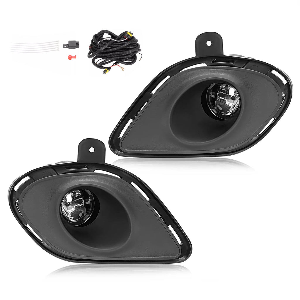For 2015-2023 Dodge Charger SRT LED Fog Lights Driving Lamp w/Bracket Wiring Set