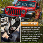 Black Front Inner Outer Axle Tube Seal Kit MG21103 for Jeep Wrangler YJ JK TJ
