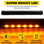 Center LED Roof Marker Cab Light For Chevrolet Silverado 2500HD 3500HD 2007-2021