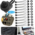 10pcs 12V-48V Wire Leads Waterproof On-Off Push Button Switch for Motorcycle Car