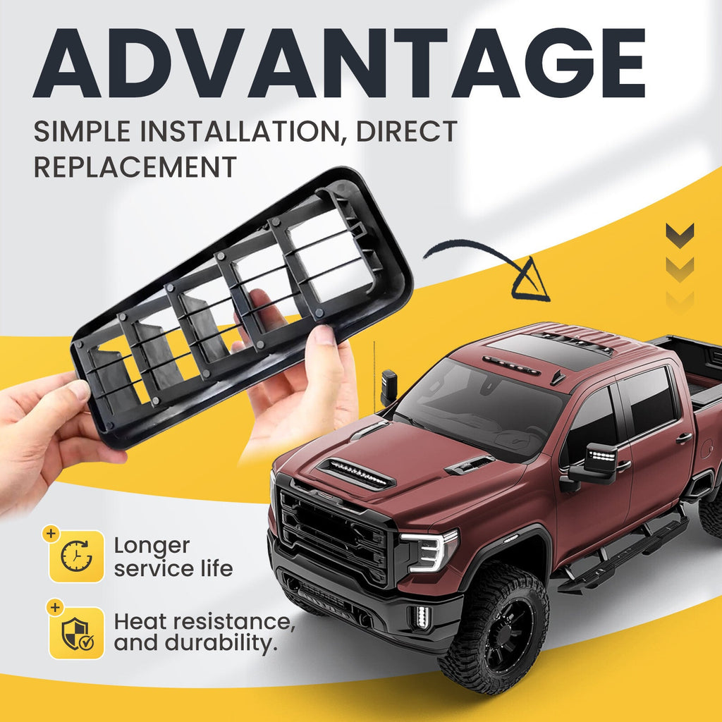 2 Cabin Pressure Air Vent Relief Valve Panel Grille For Chevrolet Silverado 1500