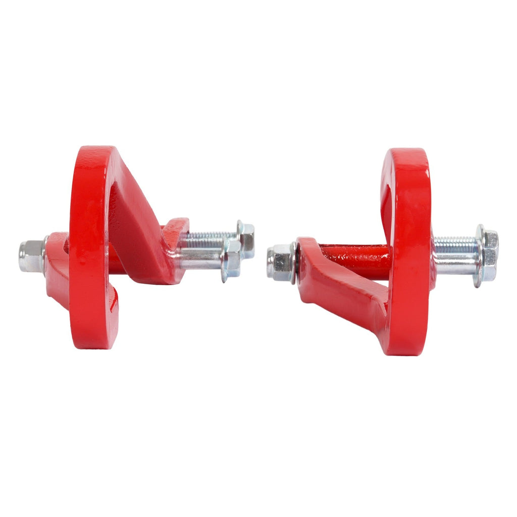 For GMC Sierra 1500 2019-2026 Heavy Duty Front Car Tow Hooks w/ Bolts Red