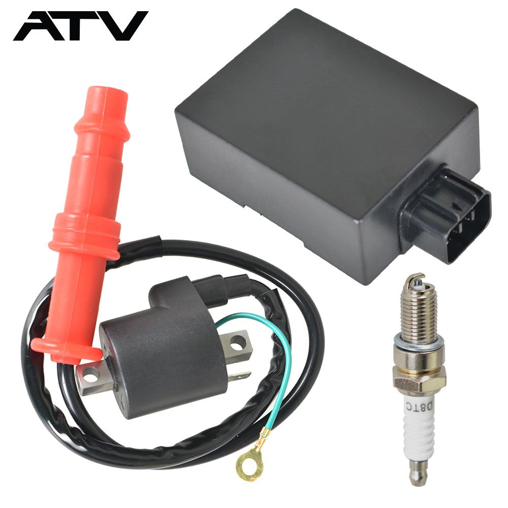 For Polaris Sportsman 400 4X4 2004 Ignition Coil & Spark Plug & CDI
