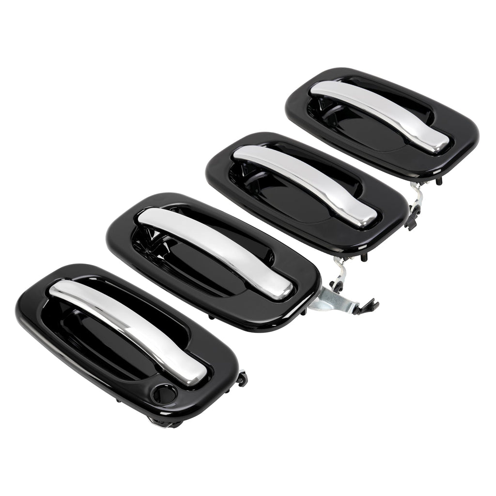 4X Outer Door Handles For Chevy Silverado GMC Sierra Cadillac 1999-2006 RH & LH