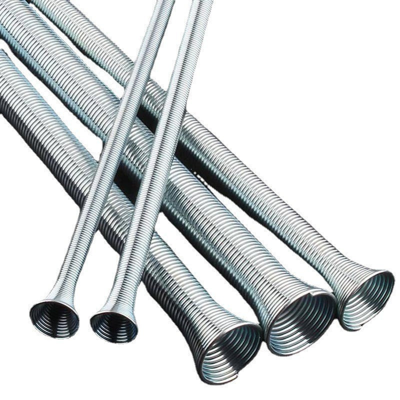 5pcs 21cm Spring Bending Tube Pipe Bender 1/4" 5/16" 3/8" 1/2" 5/8" Silver Set