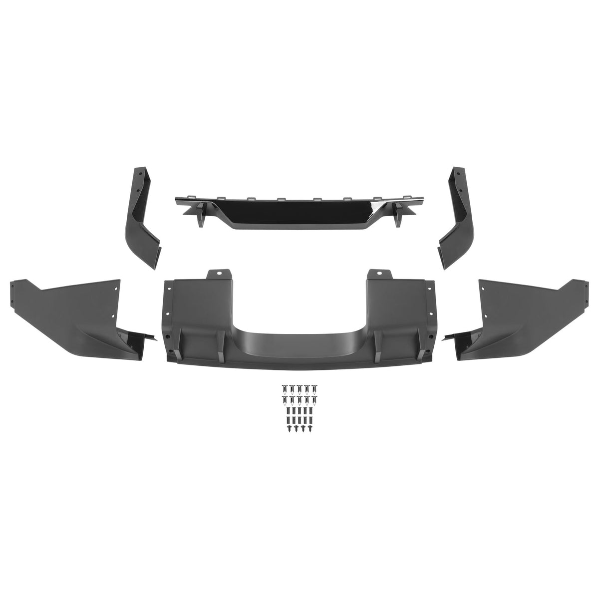 Shark Fin Rear Bumper Diffuser Lip For Honda Civic 2016-2021 Hatchback Sport 5D