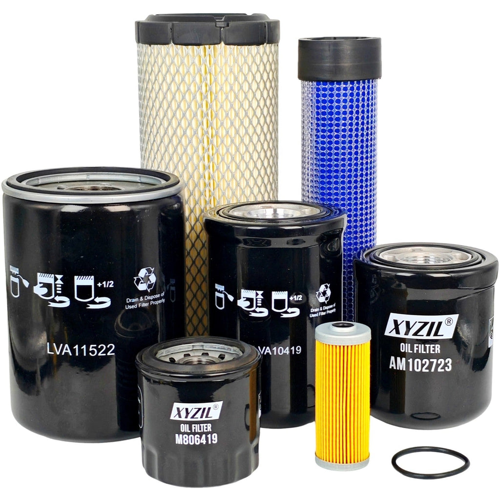 LVA21194 Filter Kit Fit John Deere HST Hydraulic Oil Engine Fuel Inner Outer Air