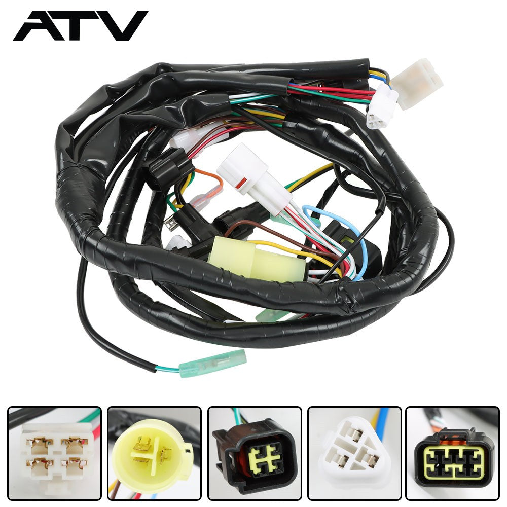 For Yamaha Raptor YFM350R Wire Harness CDI Ignition Coil Regulator Relay 2004-13