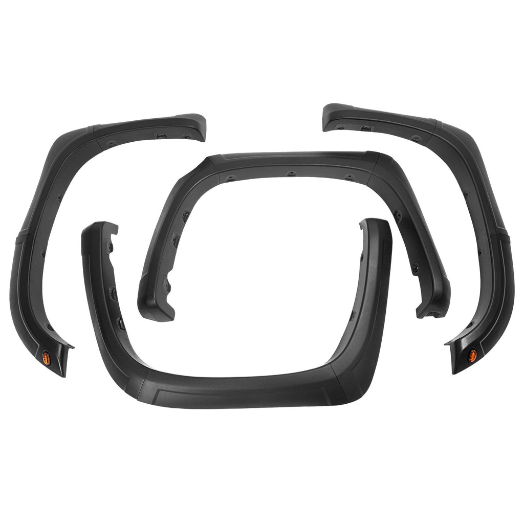Plastic Set Of Fender Flares Black Kit Front Rear Fits Toyota Tundra 2014-2021