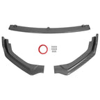 Carbon Fiber Color Front Bumper Lip Splitter For 2018-24 Infiniti Q50 Luxe Base