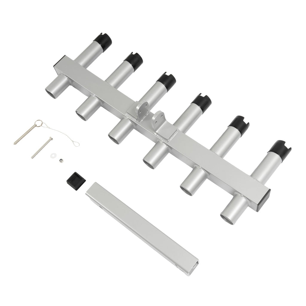 6 Rod Extender Fishing Rod Holder Hitch Mount Rack Truck 2" Receiver Adjustable