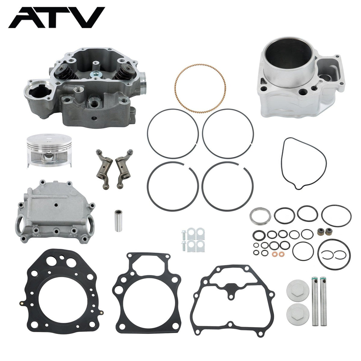For HONDA TRX420 2012-2019 Cylinder Head Cover+Cylinder Head+Sleeve Cylinder US
