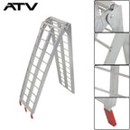 ATV UTV 7.5' Aluminum Folding Loading Ramps For Truck Motorcycle Lawn Mower ×2