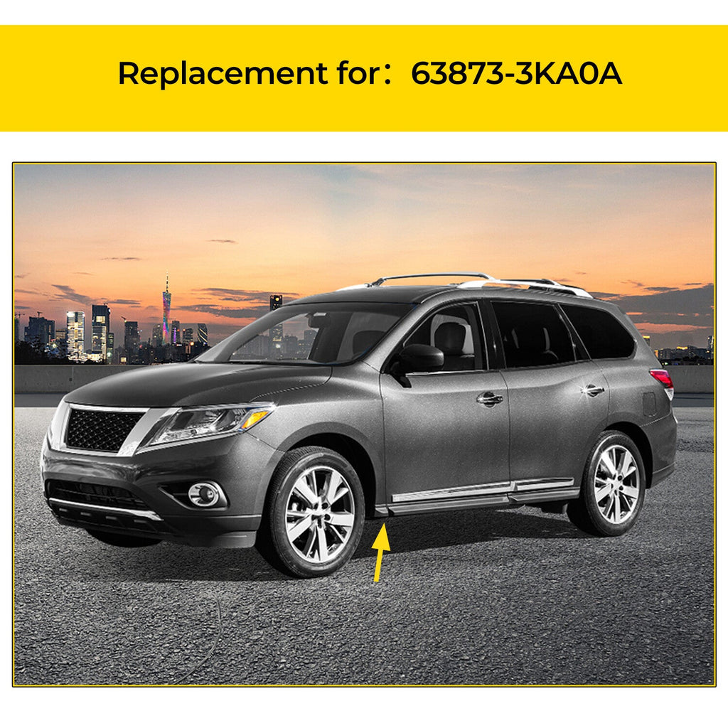 Left Black Fender Molding For Nissan Pathfinder 2013-2020 For 63873-3KA0A