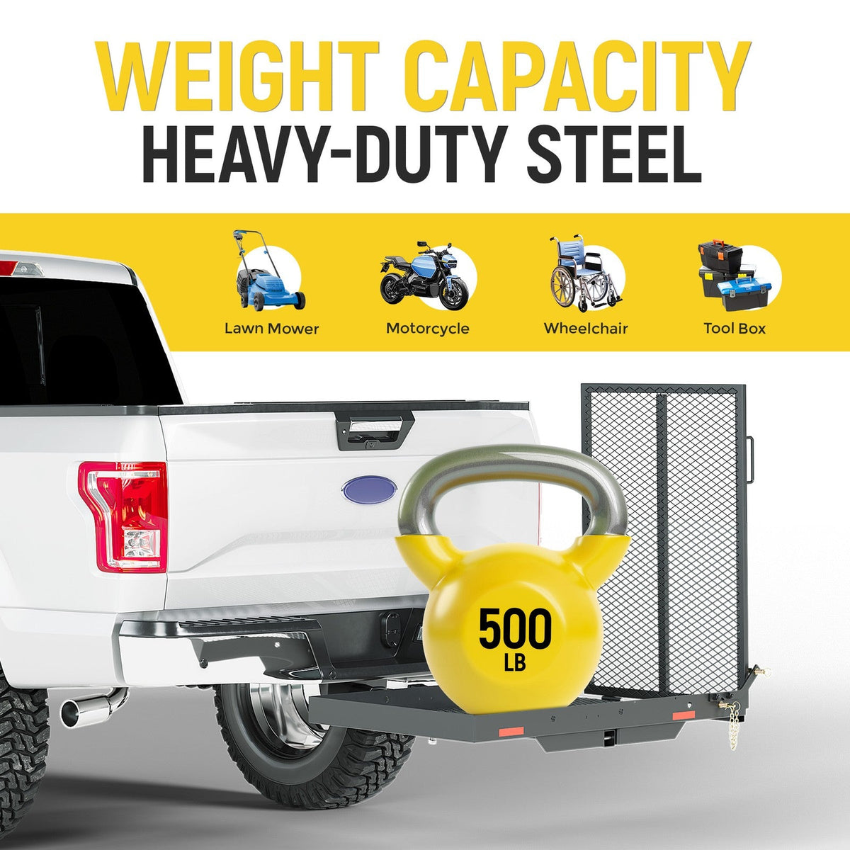 Mobility Carrier Wheelchair Scooter Rack Disability Medical Ramp Hitch Cargo