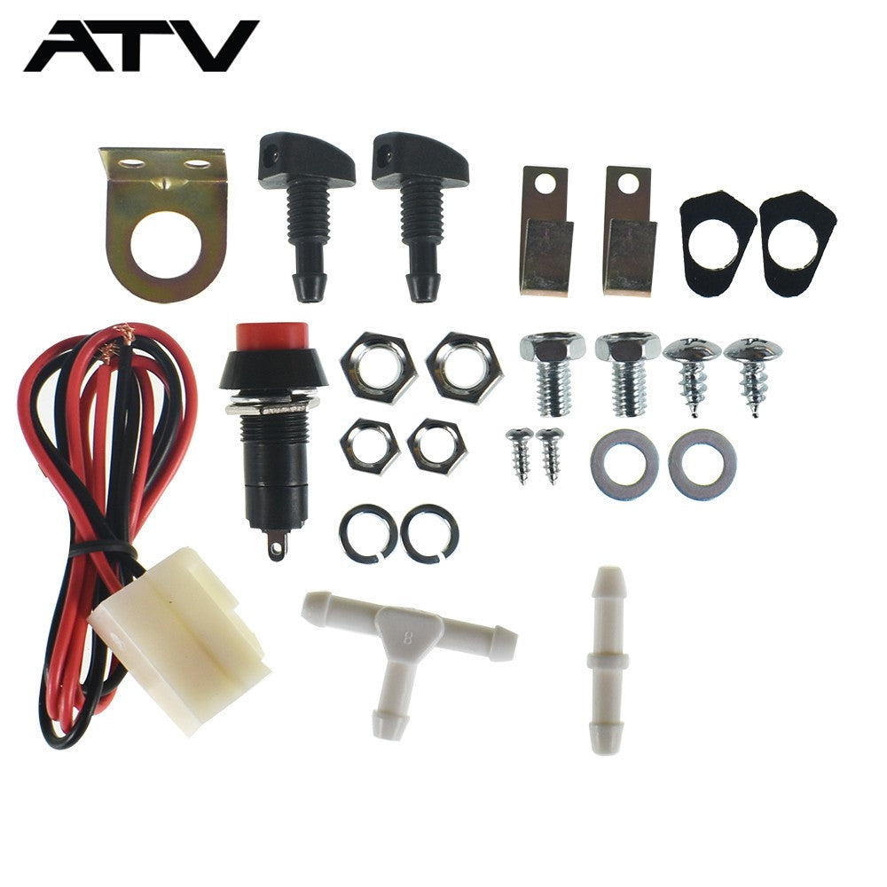Windshield Washer Bottle+Electric Windshield Wiper for Polaris RZR New