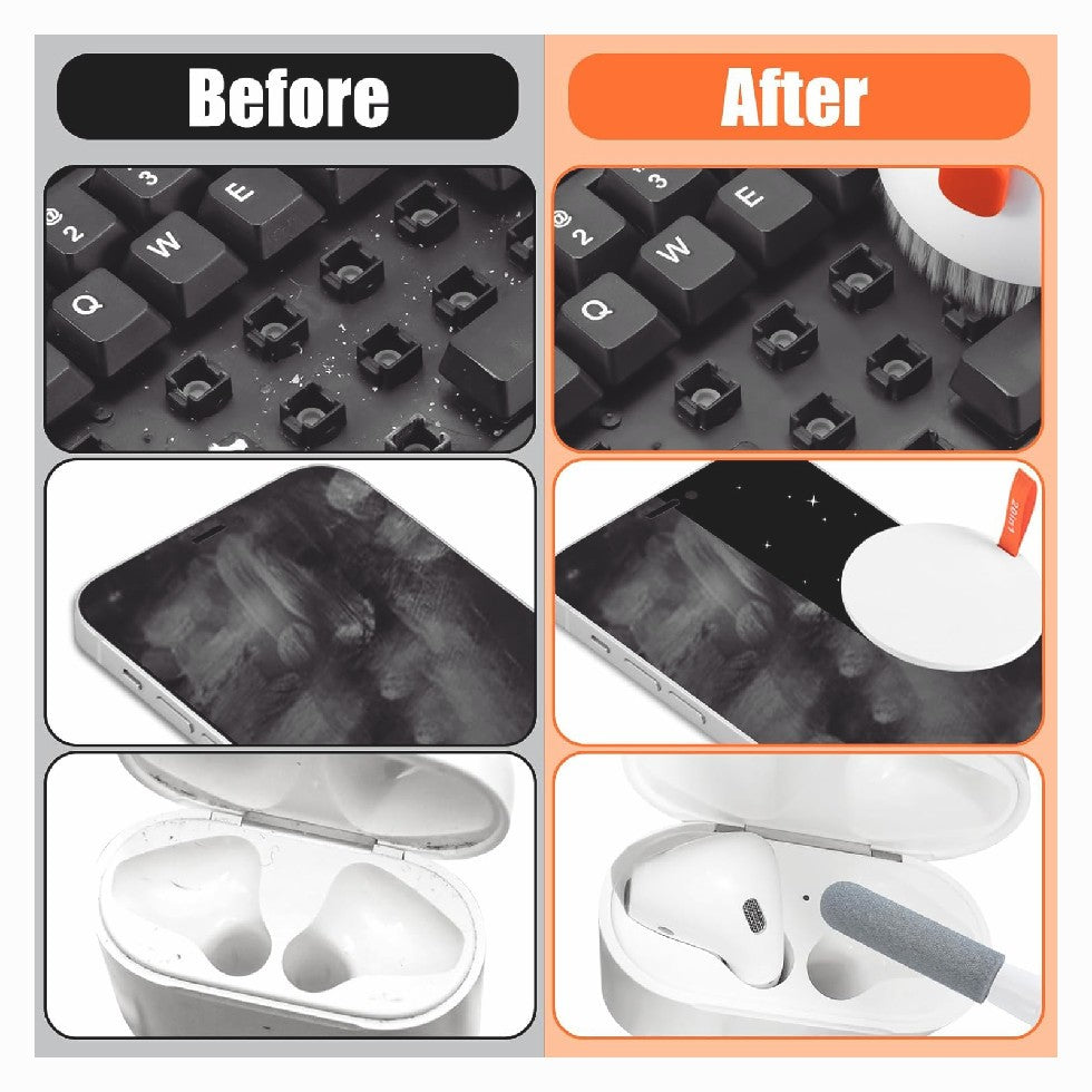 20-in-1 Cleaner Kit for Laptop Screen Computer Keyboard iPhone Airpods Portable