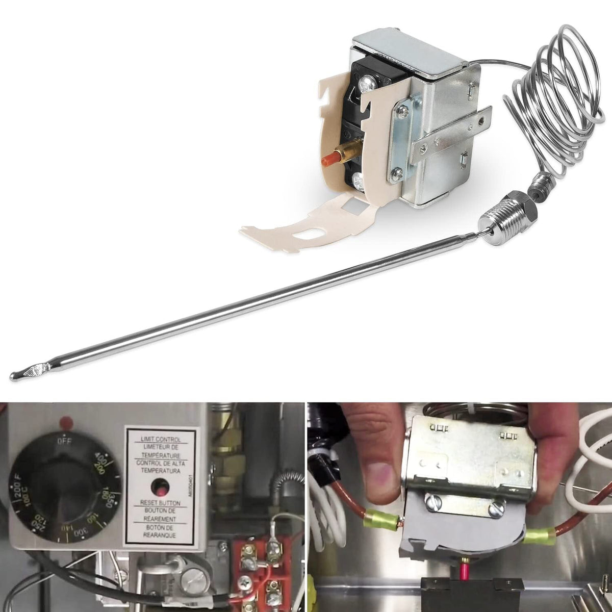 PP10084 High Limit Switch for Pitco Fryer and Gas Fryer Safety Thermostat 450°F