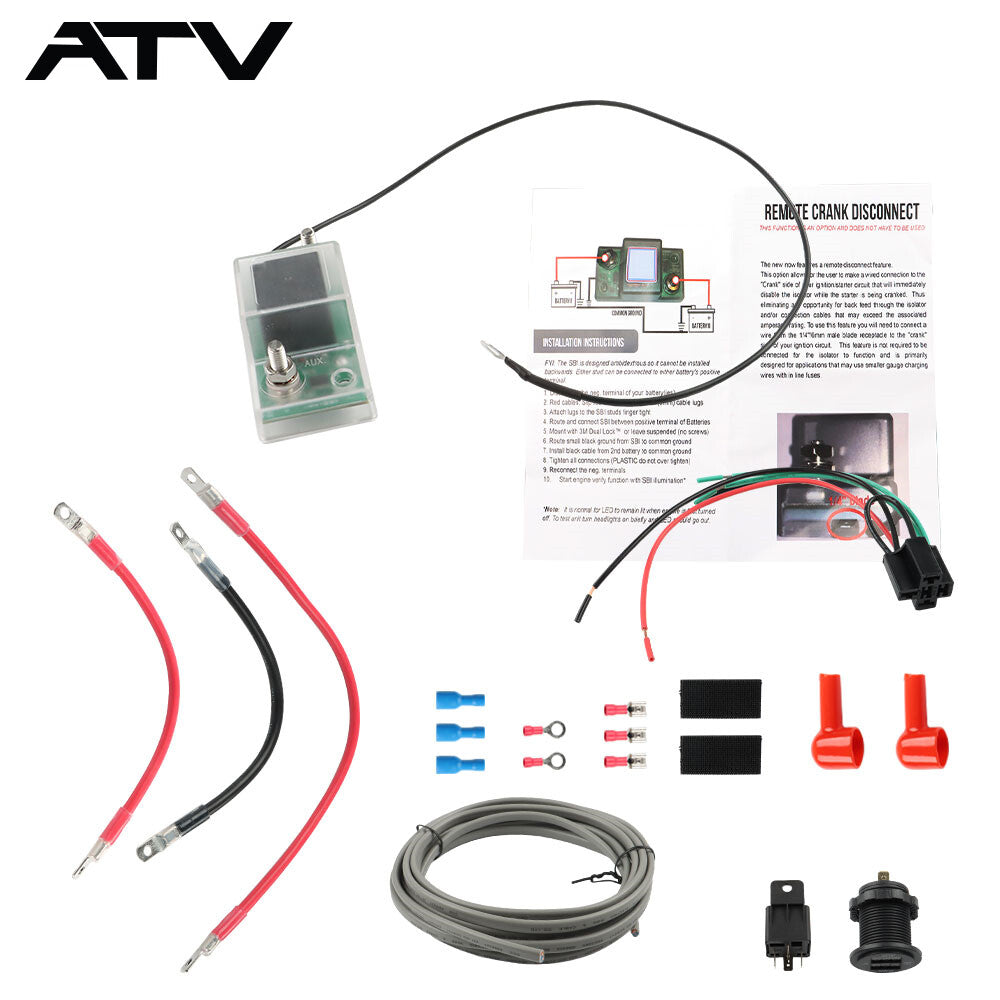 For Honda Pioneer 1000/700/500 UTV-SBI-CM ATV Dual Battery Connect & Monitor