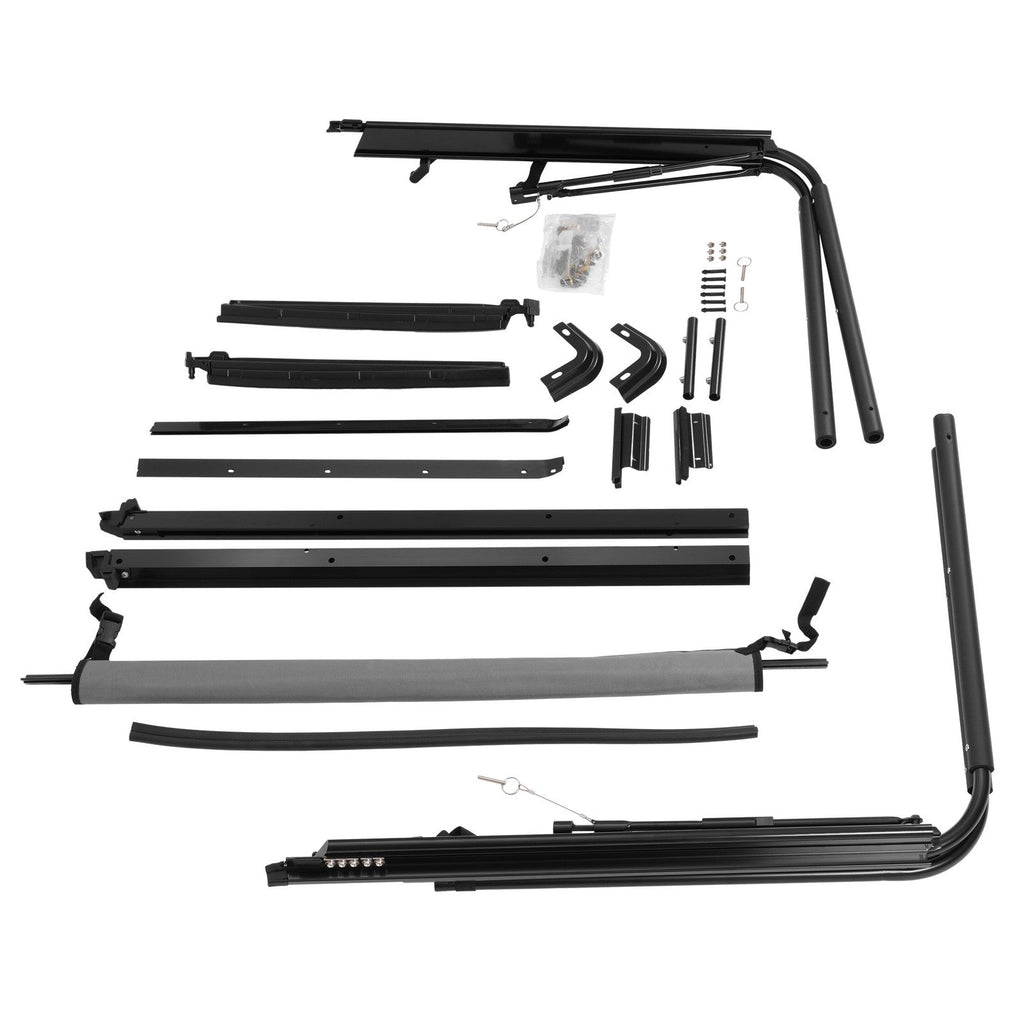 For 1987-1995 Jeep Wrangler YJ Complete Soft Top Support Frame Bow Kit