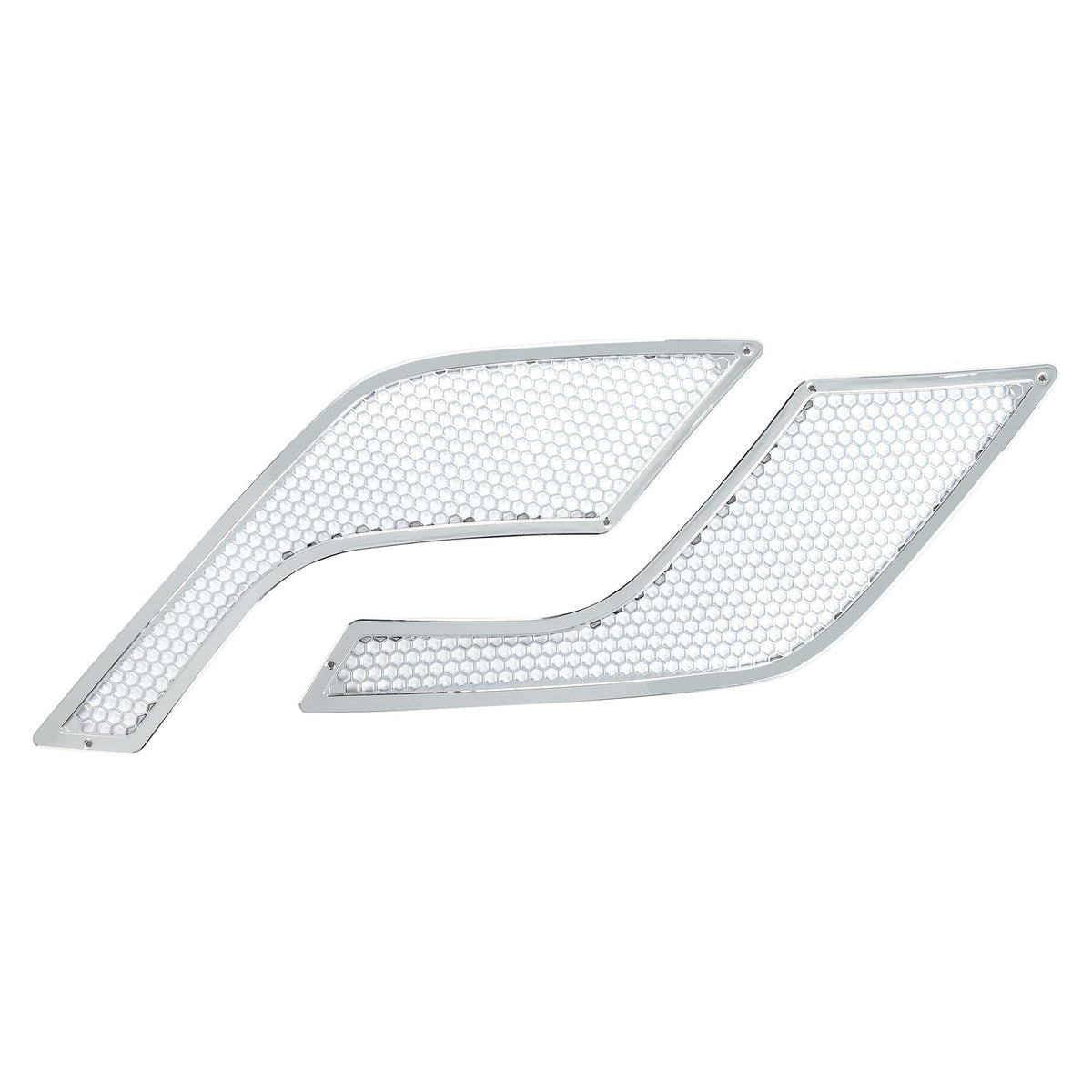 For Volvo VNL 04-17 Chrome Side Grille Pair Driver & Passenger Air Intake Vent