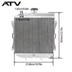 2007-2014 2008 2010 for Honda Rancher 420 TRX420 TRX420 Aluminum Radiator