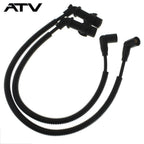 2×New Ignition Coil Spark Plug Caps & Wires For Polaris Ranger 700 RZR
