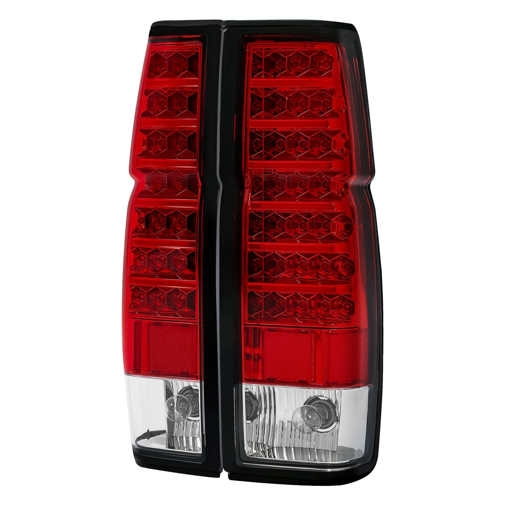 Red Clear LED Tail Lights Brake Lamps For Nissan D21 Hardbody Pickup 1986-1997