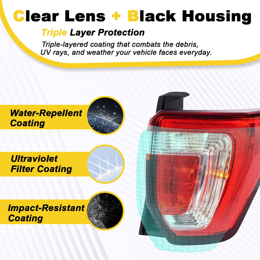 For Ford Explorer 2016 2017-2019 LED Tail Light Brake Lamp Passenger Right Side