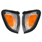 For 2001 2002 2003 2004 Toyota Tacoma White Headlights & Black Corner Light 4Pcs