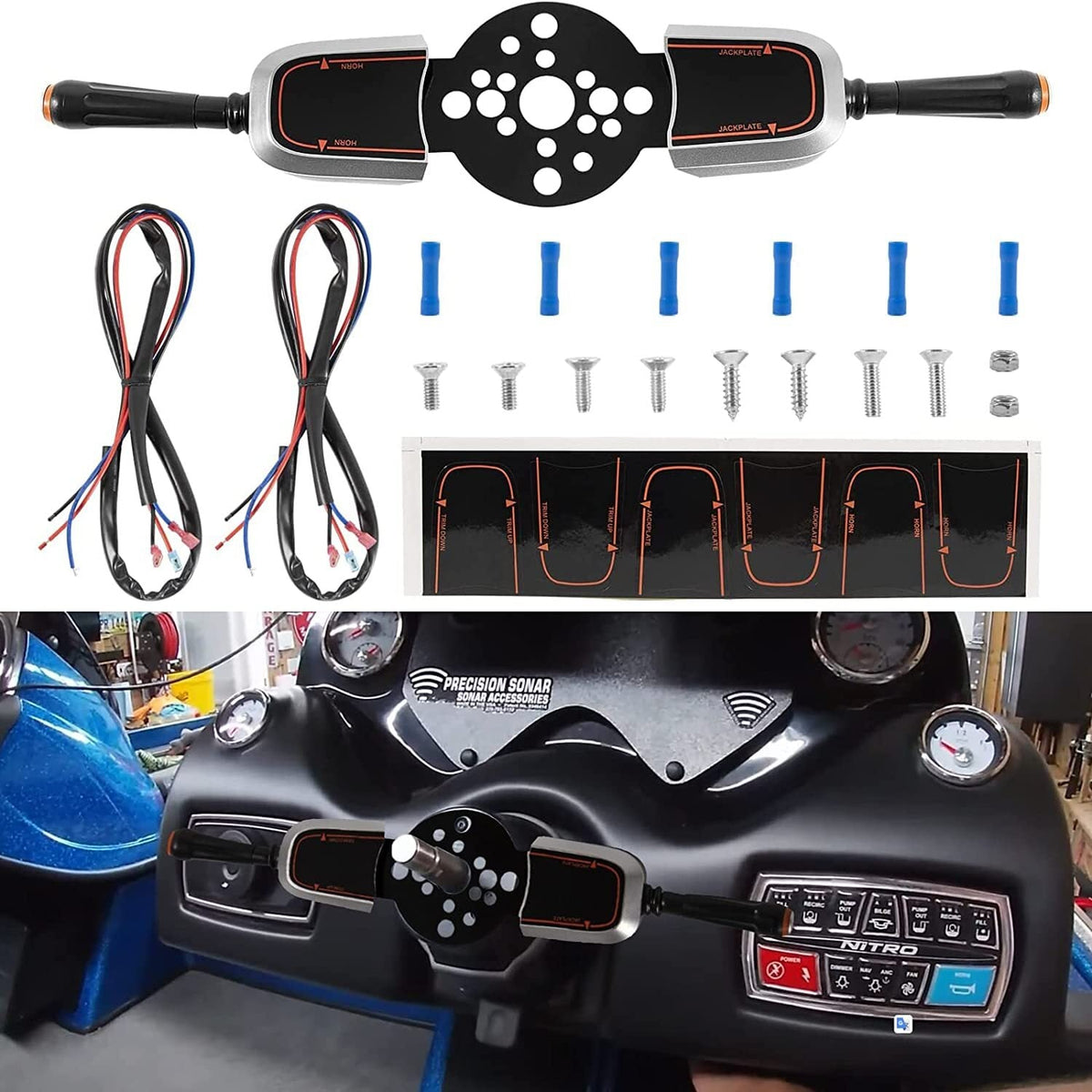 For SeaStar Pro Trim/Jack Plate Control Switch PT2000P-1P, Steering Helm Mount