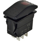 Red Light On/Off/On Rocker Switch SK2474102 for Cleveland 12V 20A 24V 10A DC