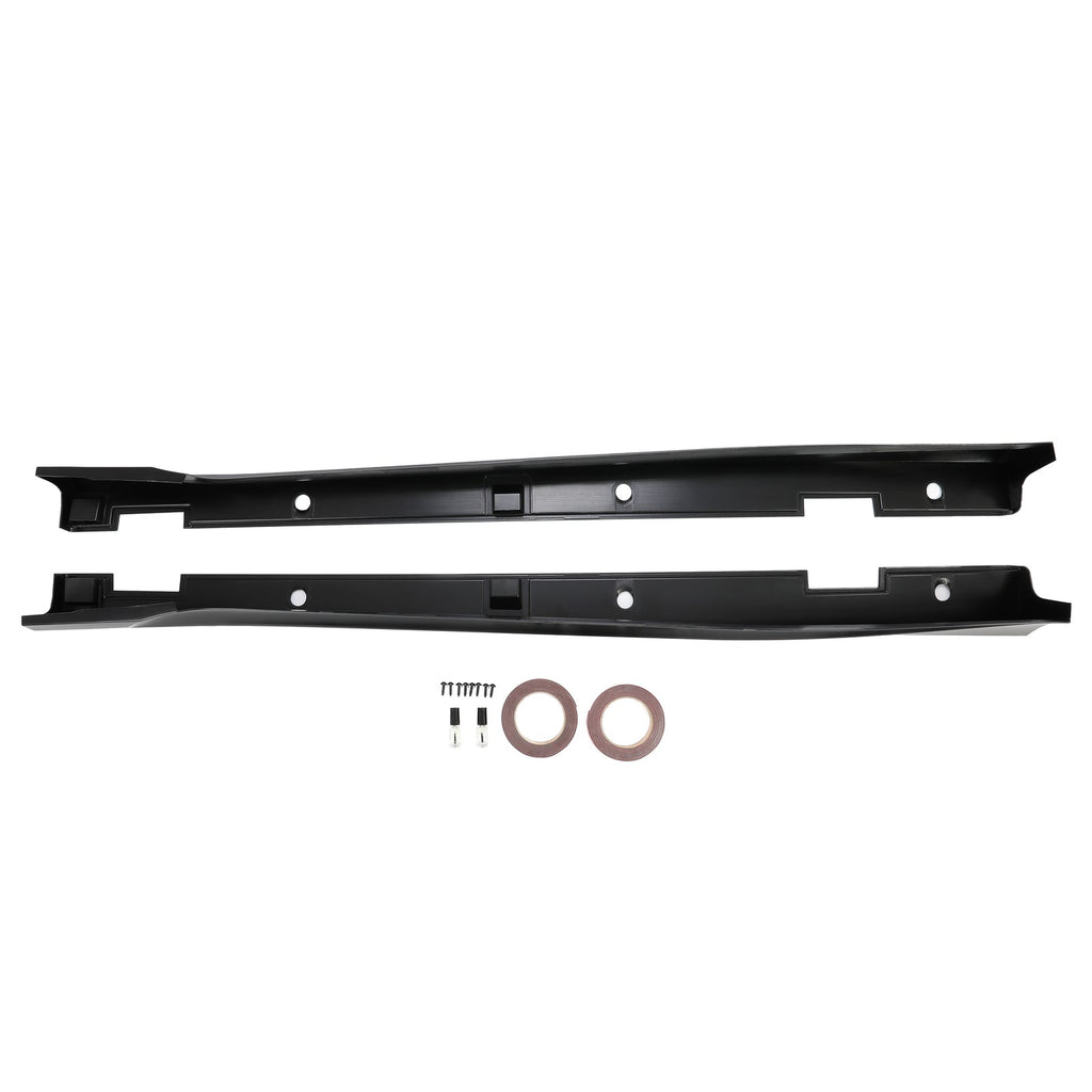 Black Add On Side Skirt Extensions For Honda Accord 2018-2022 JDM 4DR