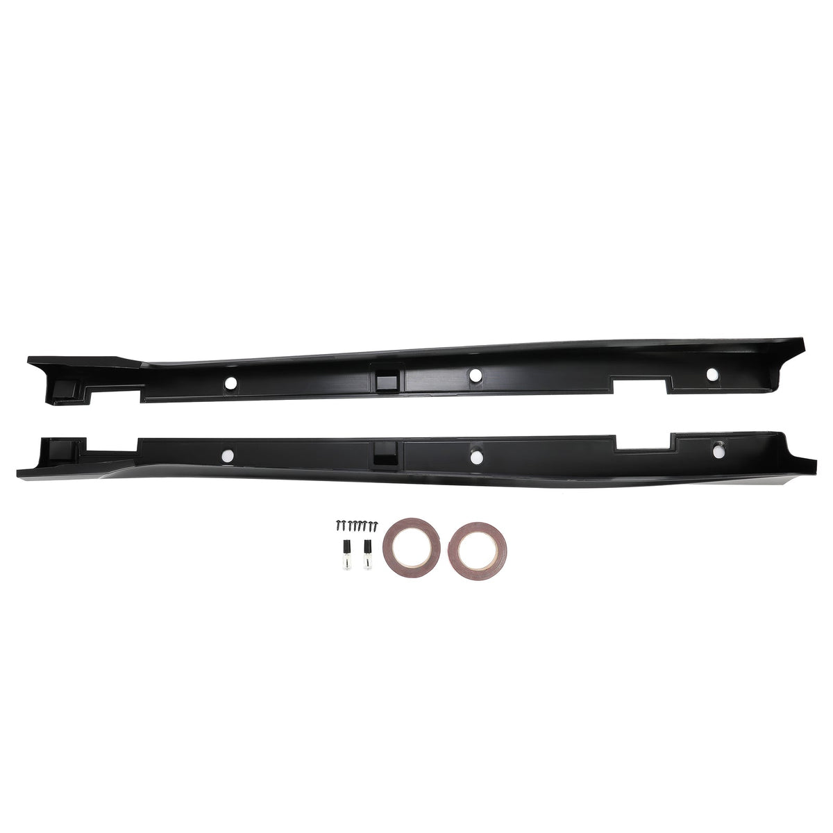 Black Add On Side Skirt Extensions For Honda Accord 2018-2022 JDM 4DR