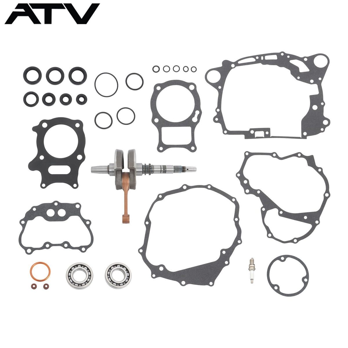 For Honda Complete Bottom End Crankshaft Gasket Seal Kit TRX250EX TRX250TE Recon