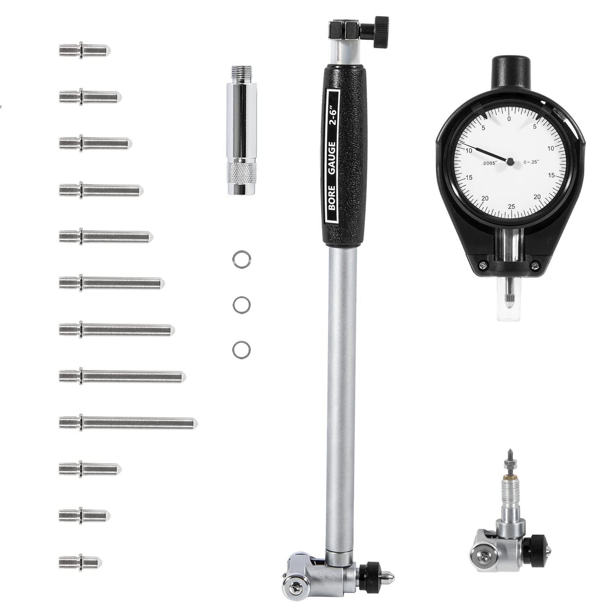 52-646-400-0 Cylinder Dial Indicator Bore Gauge Gage 1.4" To 6" Measuring Range
