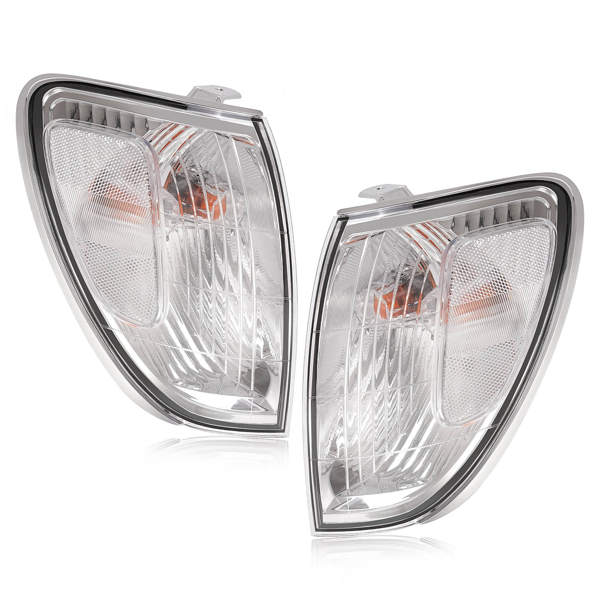 Pair For Toyota Land Cruiser 1998-2004 Front Corner Lights Lamps Clear W/bulbs