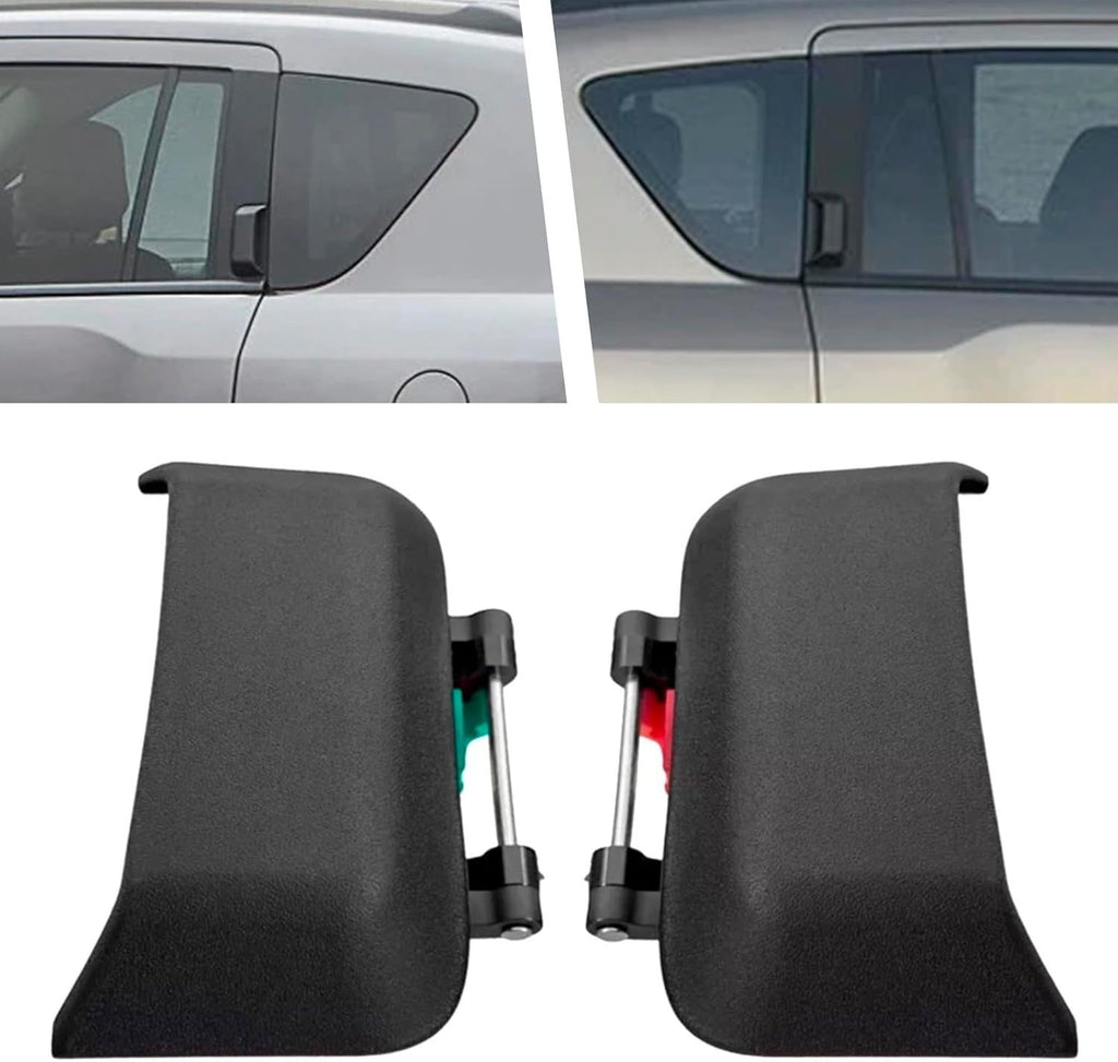 Rear Left+Right Exterior Door Handle For 2007-2016 Jeep Compass Black Plastic