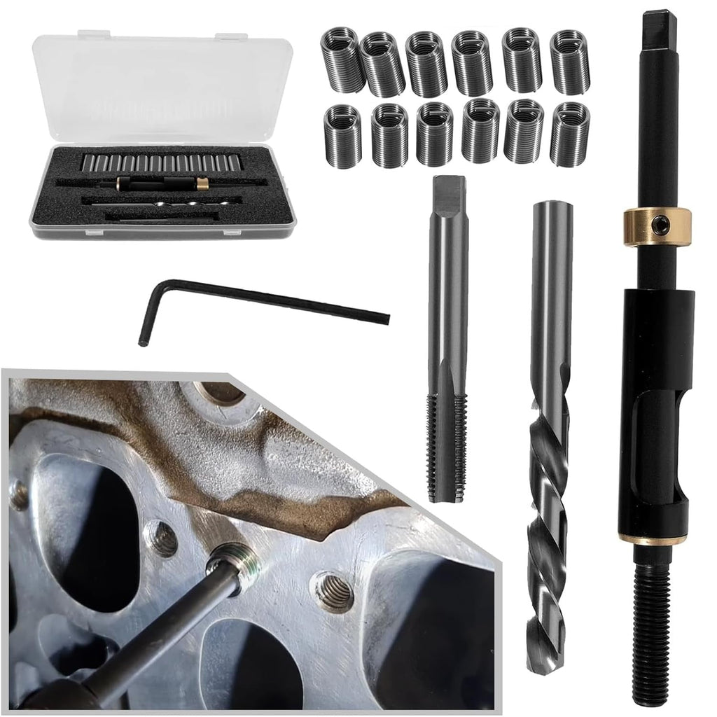 M11x1.5 Head Bolt Thread Repair Kit 35119S for Cadillac Honda Toyota GM 4.0/4.2L