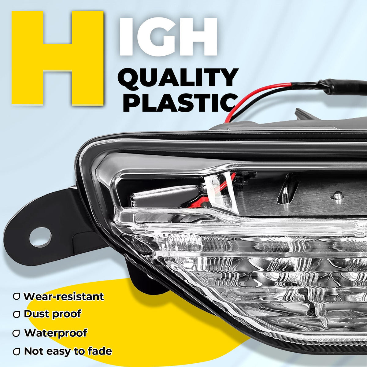 Pair Fog Daytime Running Light Lamp Clear For Infiniti QX50 2016 2017 LH+RH