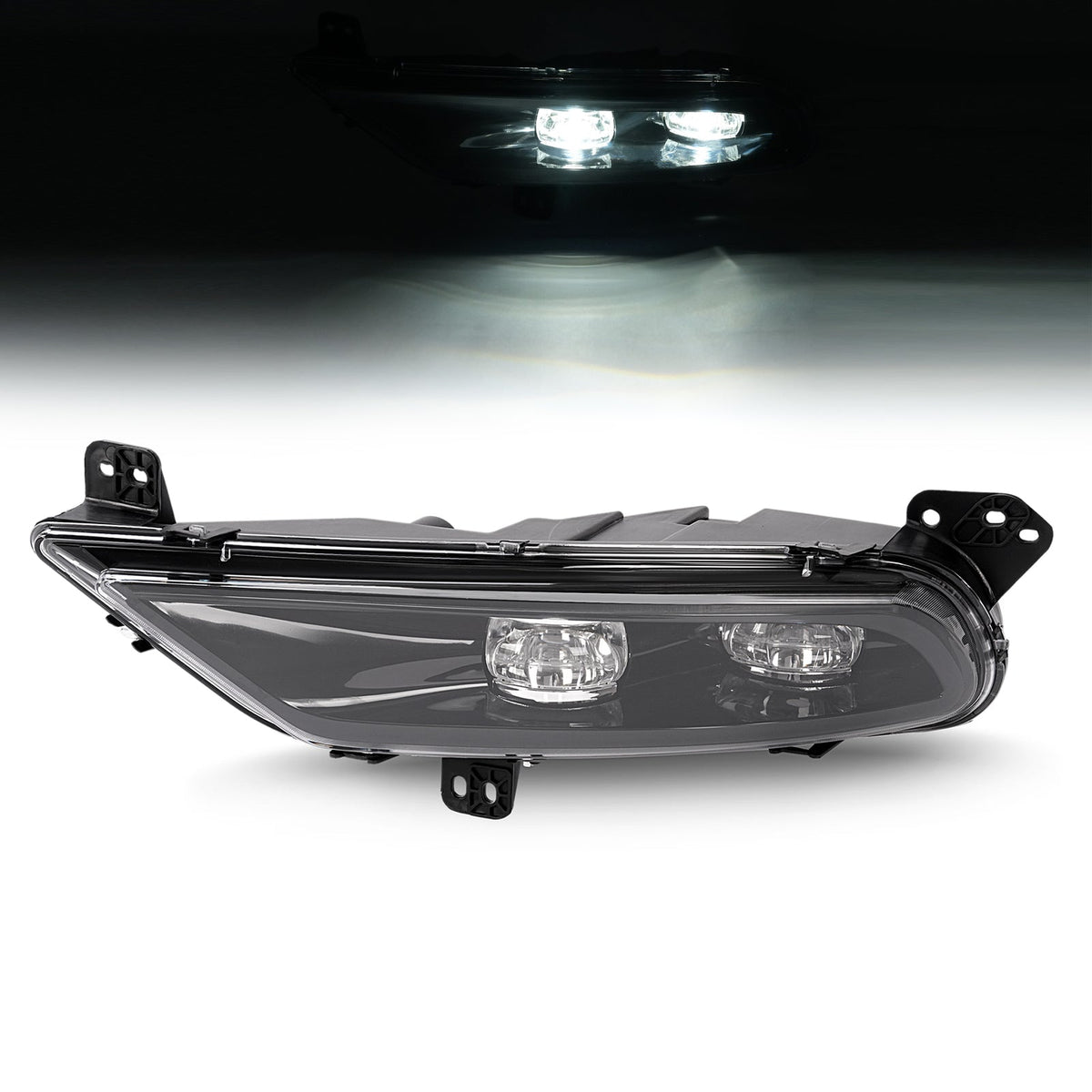 Left Driver Side LED Fog Light Bumper Lamp Clear Lens For Chrysler 300 2015-2024