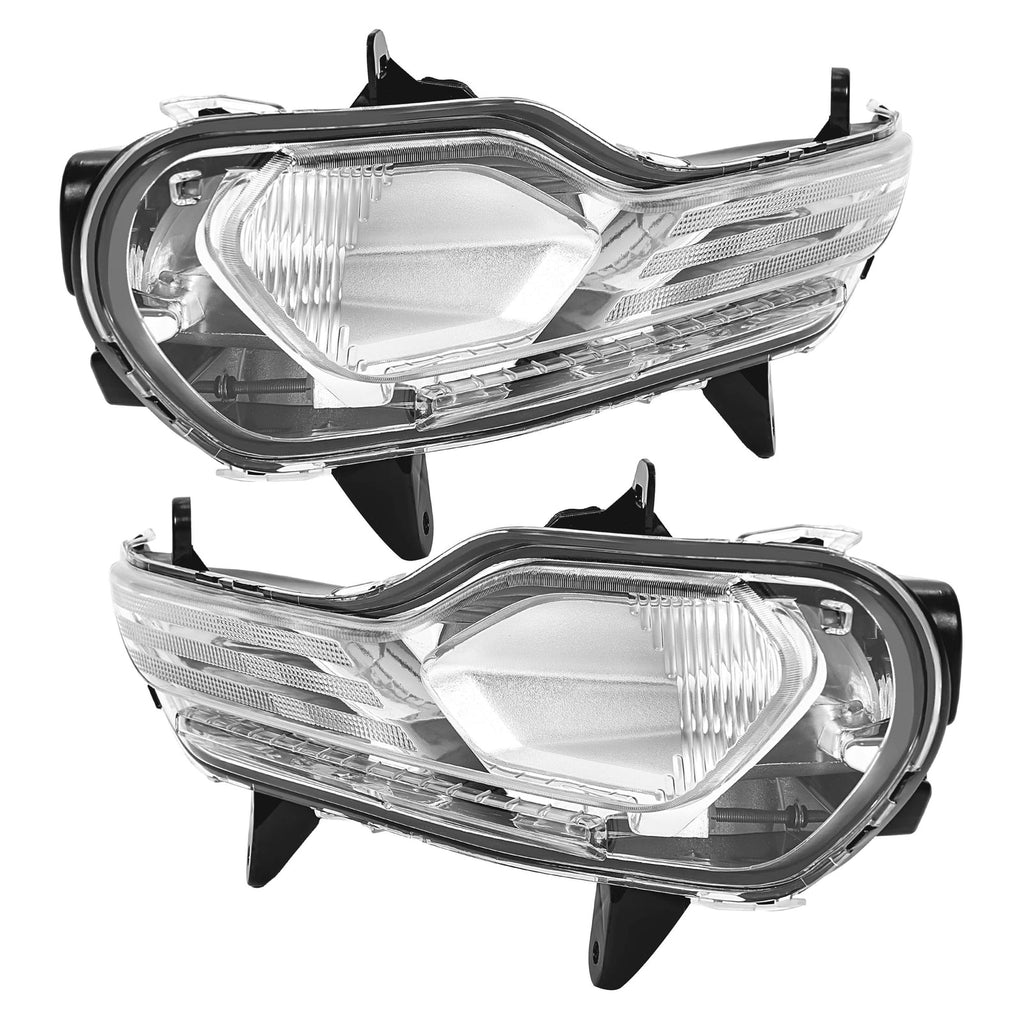 Pair Front Fog Light Bumper Lamps Left+Right Side For Ford Escape Kuga 2013-2016