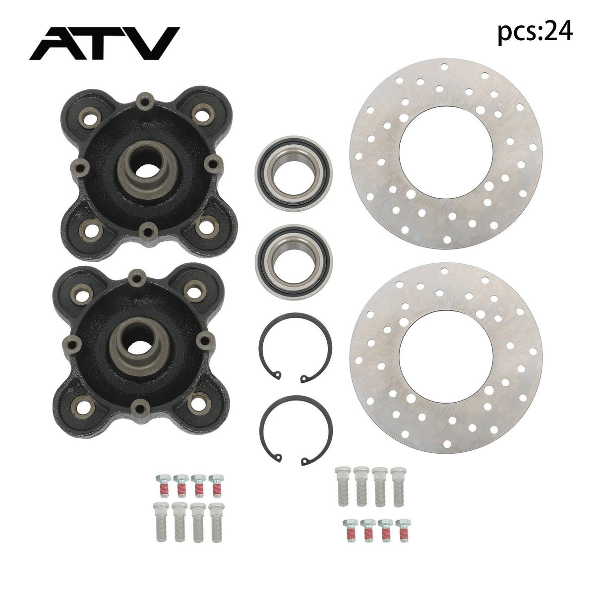 Rear Wheel Hub Bearing Kit For Polaris Ranger XP 900 2013-2019
