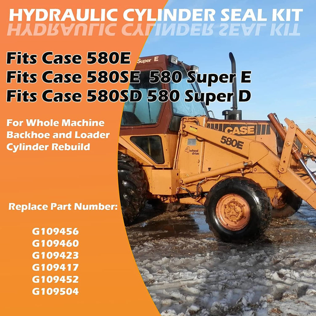 Hydraulic Cylinder Seal Kit Fit Case 580E 580SE 580SD Backhoe Whole Machine